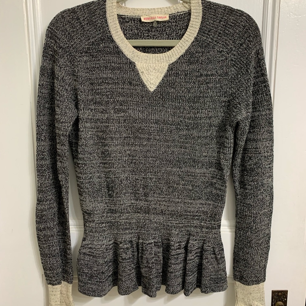 Black Peplum Sweater
